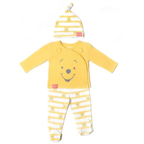 Disney Winnie the Pooh Newborn Baby Boys Costume Jacket Pants and Hat 3 Piece Outfit Set 0-3 Months
