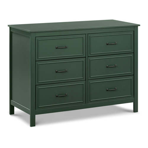 Charlie 6-Drawer Double Dresser Forest Green