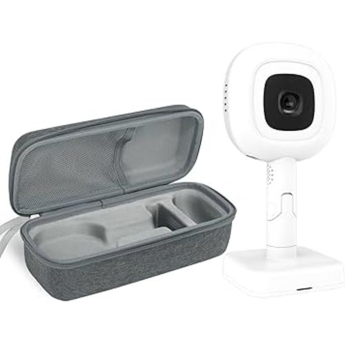 Derebir Travel Pack for Nanit Pro Baby Monitor, Travel Stand/Flex Stand for Nanit Pro & Protective Hard Shell Carrying Case, Portable and Easy Storage, 10FT USB C Charging Cable Power Adapter Included