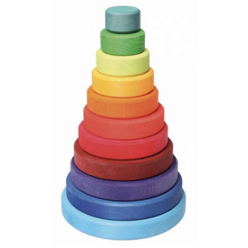Wooden Rainbow Stacking Tower