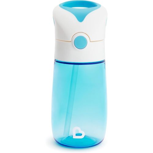Munchkin® Flip & Go™ Toddler Sippy Cup with Straw, 12 Ounce, Ultra Durable Tritan Material, Blue