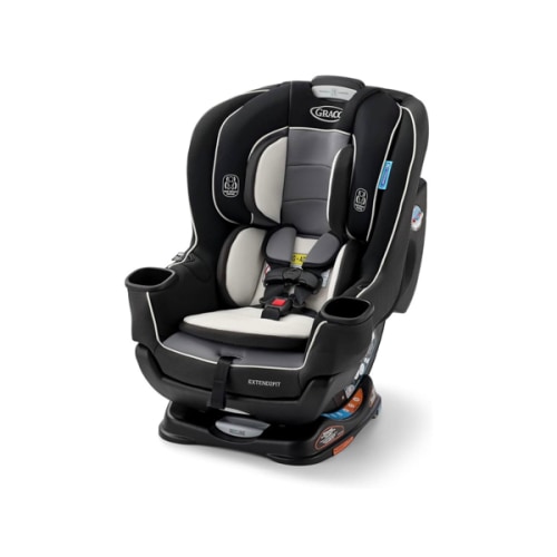 Graco Extend2Fit Convertible Baby Car Seat, Rear and Forward Facing, Adjustable Extension Panel for Extra Legroom, Gotham