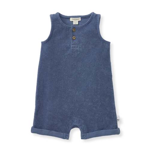 Organic Cotton Terry Romper - Fossil – Burt's Bees Baby