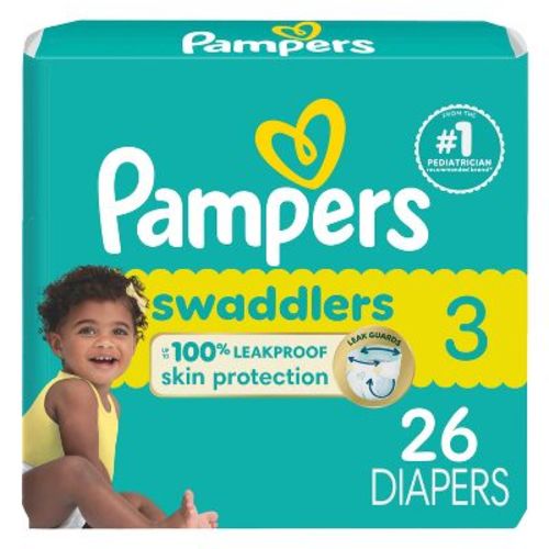 Pampers Swaddlers Sensitive Disposable Diapers - Size 1 - 32ct