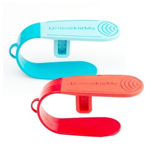 UnbuckleMe Car Seat Buckle Release Tool - Blue/Red - 2pk