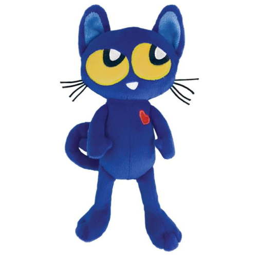 MerryMakers Pete the Kitty Soft Plush Baby Blue Cat Toy, 8.5-Inch, based on the book series by James Dean