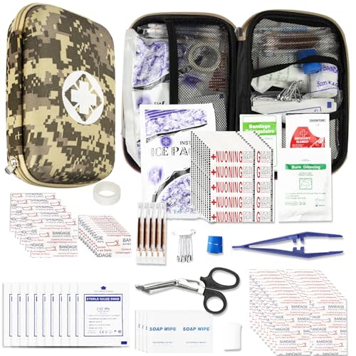 276Pcs Business First Aid Emergency Industrial First Aid Kits Basic Refill Supplies for Workplace Business Camouflage