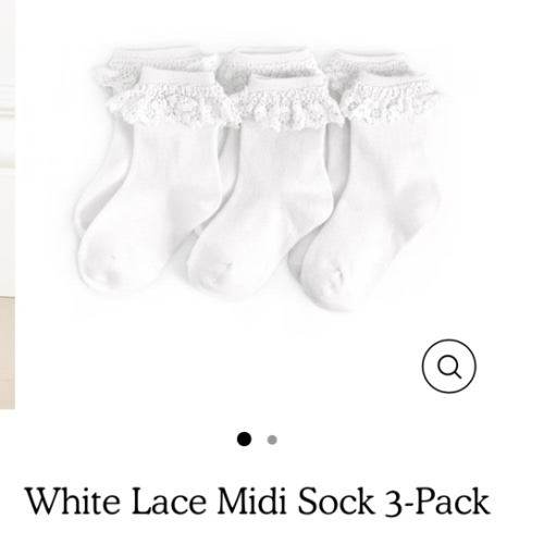 White Lace Midi Sock 3-Pack