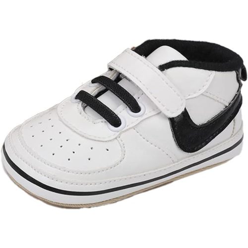 Clowora Unsex Baby Shoes Boys Girls Infant Sneakers Non-Slip Soft Rubber Sole Toddler Crib First Walker Lightweight Shoes