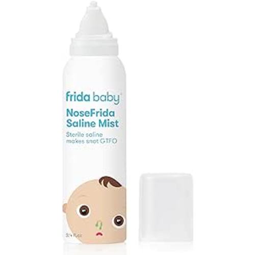Amazon.com : Frida Baby NoseFrida Saline Mist | Baby Saline Nasal Spray to Soften Nasal Passages for Use Before NoseFrida The SnotSucker, 3.4 fl.oz. : Health & Household