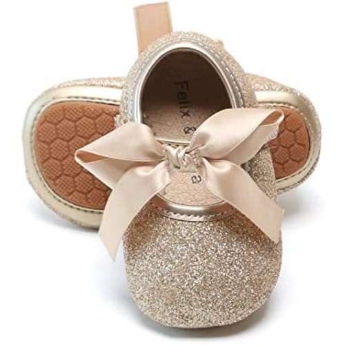 Soft Sole Baby Dress Shoes - Infant Baby Walking Shoes Moccasinss Rubber Sole Crib Shoes.