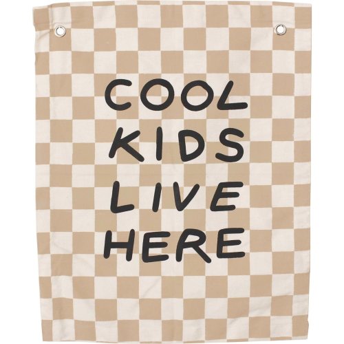 Cool Kids Banner, Checkered - Imani + Kids Mirrors & Wall Decor | Maisonette