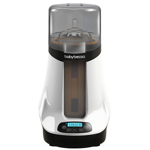Baby Brezza Safe & Smart Electric Baby Bottle Warmer, Breastmilk Warmer + Baby Food Warmer + Defroster - Universal Warmer Fits All Feeding Bottles: Glass + Plastic – Wireless Bluetooth Control - Safe + Smart (New)