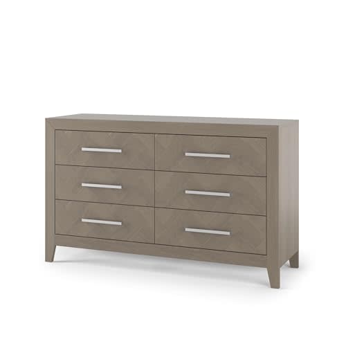 Child Craft 6-Drawer Kieran Dresser for Nursery or Bedroom, Plenty of Storage, Anti-Tip Kit Included to Prevent Tipping, Non-Toxic, Baby Safe Finish, Ready-to-Assemble (Crescent Gray)