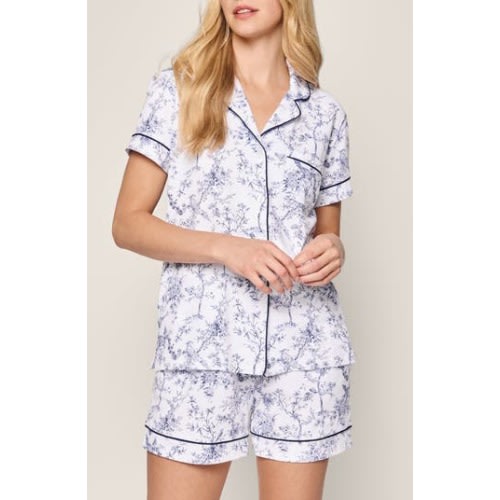 Print Pima Cotton Short Pajamas
