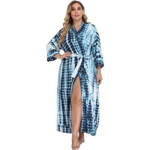 Super Shopping-zone Women's Plus Size Long Robes Kimonos Plus Size Maternity Robes Delivery Robes Sleepwear