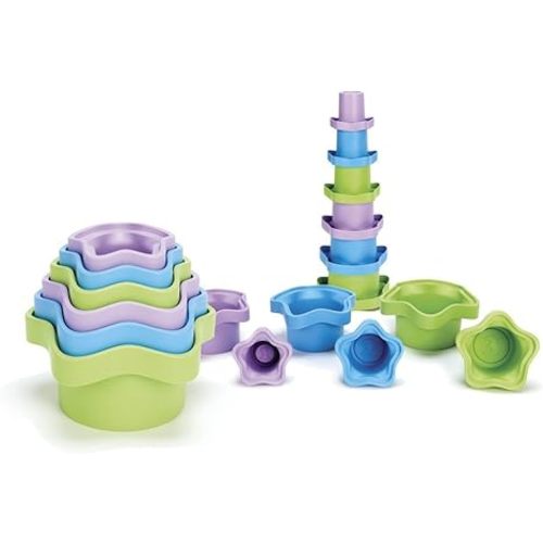 Green Toys Stacking Cups, Purple/Blue/Green