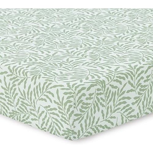Standard Muslin Crib Sheets,100% Cotton Muslin Crib Sheet,1 Pack, Baby Crib Sheet Girls, Boys, 100% Cotton Crib Sheets Fitted, 52x28 Crib Mattress Sheets, Muslim Sheets | Leaves