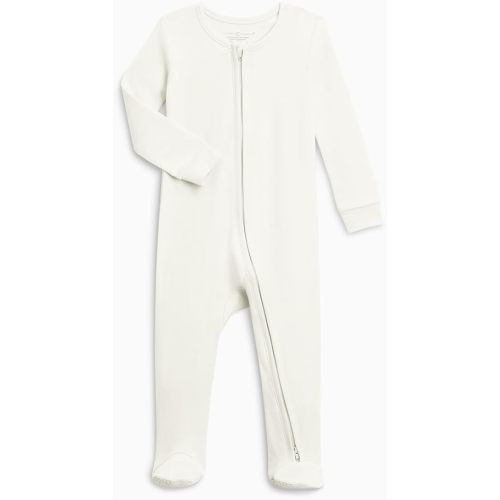 Colored Organics Baby Zip-Up Footed Sleeper with 2-Way Zipper - Newborn Organic Cotton Pajamas