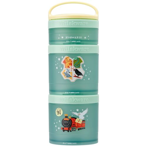 Whiskware Stackable Snack Pack Container Hogwarts, 3 Stackable Snack Cups