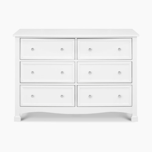 daVinci Kalani 6-Drawer Double Wide Dresser - White