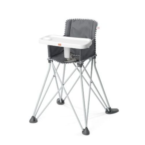 Bright Starts Pop 'n Dine Portable High Chair Indoor/outdoor - Gray