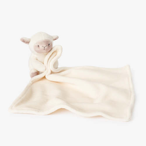 Cream Lovie Lamb Security Blankie w/ Gift Box – Elegant Baby