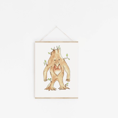 Ent Lord of the Rings Art - Tree Giant Fantasy Nursery Decor for your Mythical Creature Nursery Wall Art and Mythical Nursery Wall Decor
