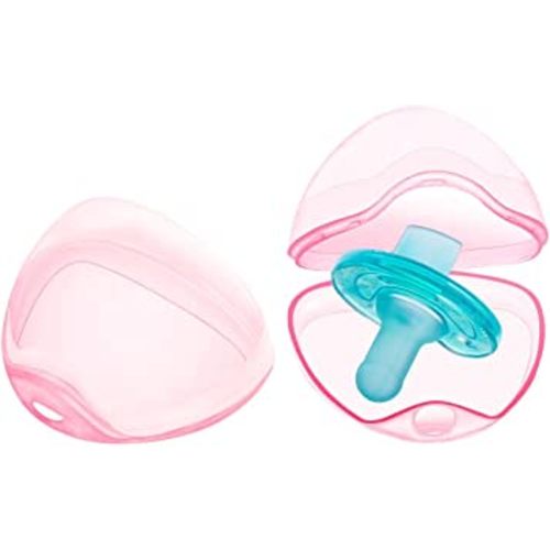 LANEYLI Pacifier Case Pacifier Holder Case Pacifier Clip Binky Holder Case Pacifier Box Pacifier Accessories 2 Pack Pink