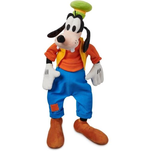 Disney Store Official Goofy Medium Soft Toy for Kids, Cuddly Character with Fuzzy Texture and Embroidered Details, Patched Trousers and Felt Teeth,Disney Plushy Suitable for All Ages.