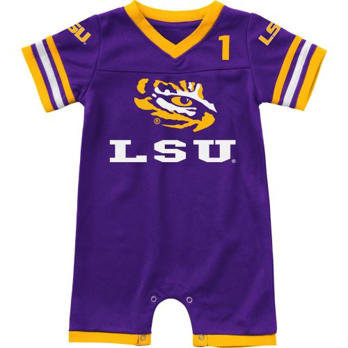 LSU Tigers Colosseum Infant Bumpo Football Romper - Purple