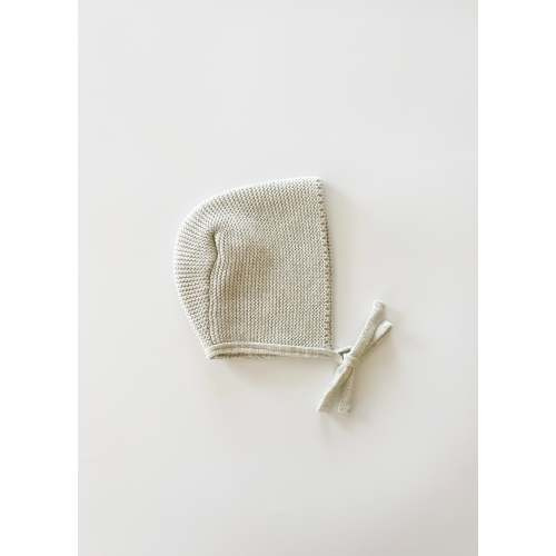 Purl Knit Bonnet ‘Gray Marle’