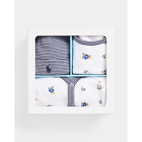 Polo Bear Cotton 3-Piece Gift Set