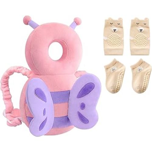 Baby Toddler Head Protector, Baby Head Protection Backpack, Adjustable（Butterfly）