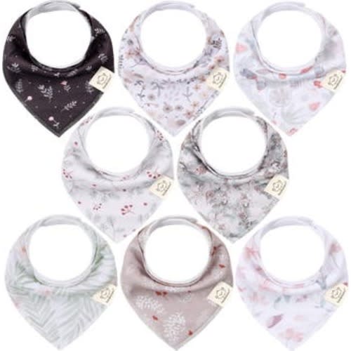 8-Pack Organic Bandana Bibs