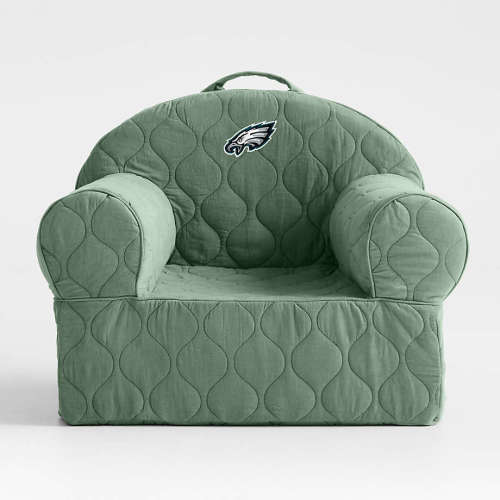 NFL Philadelphia Eagles Large Iceberg Green Quilted Cotton Corduroy Kids Lounge Nod Chair