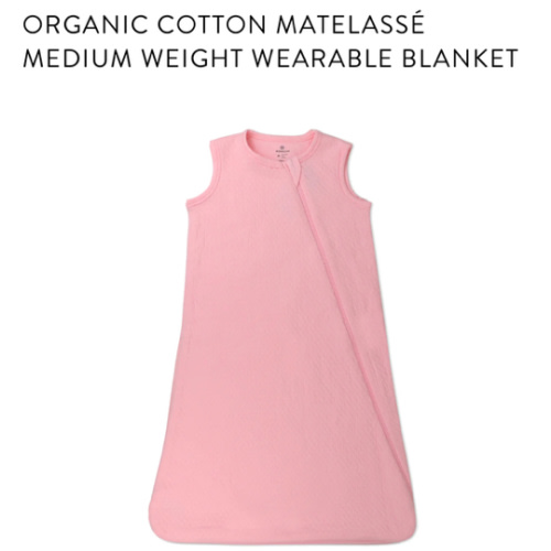 Organic Cotton Matelassé Medium Weight Wearable Blanket | Honest Baby Clothing