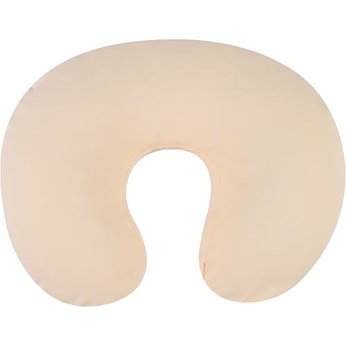 100% Organic Cotton Nursing Pillow Cover Soft Breathable Jersey Feeding Pillow Slipcover Fits Standard Infant Nursing Pillow for Baby Boy and Girl, Pale Yellow