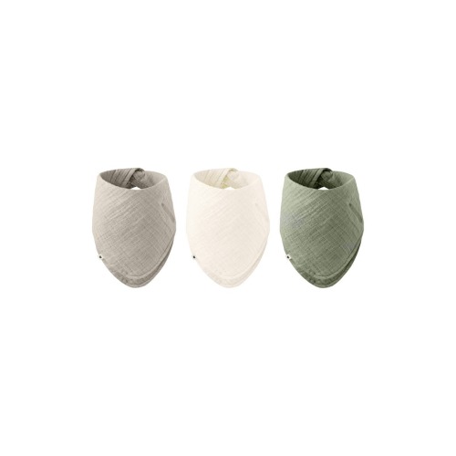 3-Pack Organic Cotton Bandana Bibs