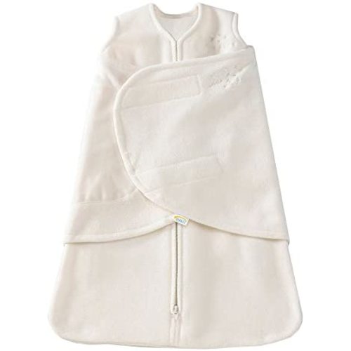 HALO Sleepsack Micro-Fleece Swaddle, Cream, Newborn