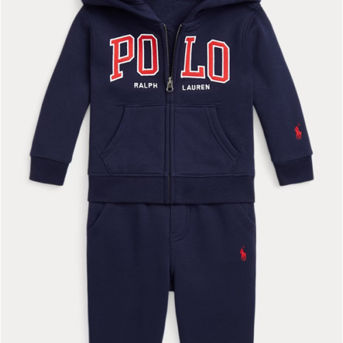 Logo Fleece Full-Zip Hoodie & Pant Set