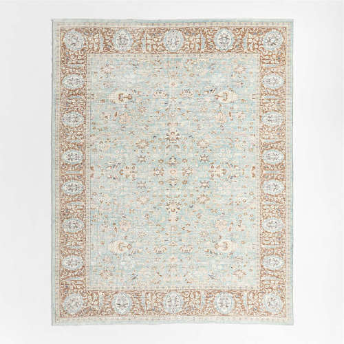 Sadira Blue Washable Kids Area Rug 4'x6'