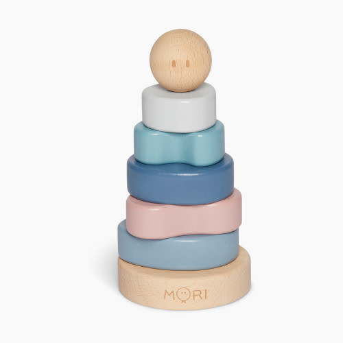 MORI Wooden Stacking Rings - Rainbow