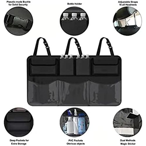 Car Trunk Organizer, Backseat Hanging Organizer with 7 Large Storage Bag -Trunk Organizer for SUV,Truck,Van -Your Space Saving Expert