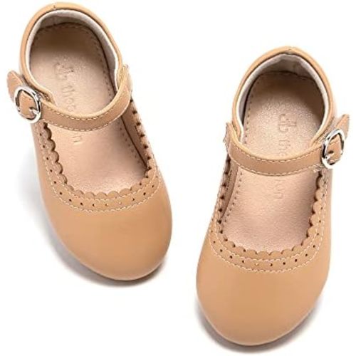 THEE BRON Toddler Mary Janes | Arch Support Leather Princess Shoes | Birthday Party Flats