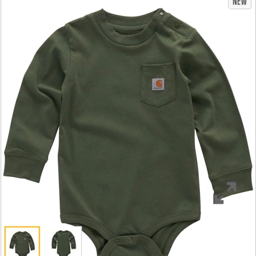 Boys' Long Sleeve Pocket Bodysuit (Baby) | Gifts for Kids | Carhartt