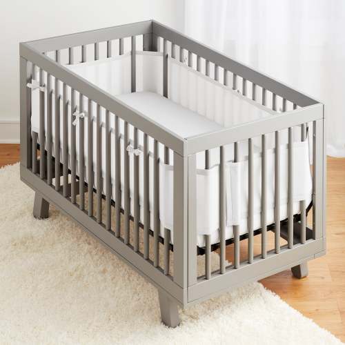 Breathable™ Mesh Liner for Full-Size Cribs, White (Size 4FS Covers 3 or 4 Sides)
