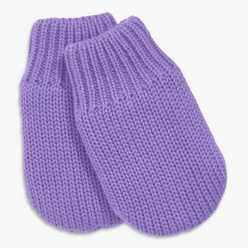 Baby knit mittens - Violet / 6-12