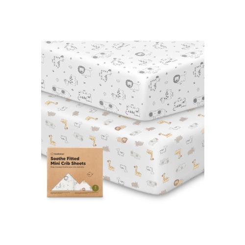 Soothe Fitted Mini Crib Sheet
