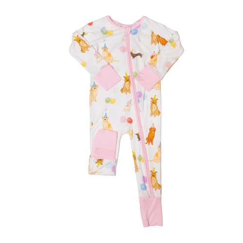 Sleep Romper - Dog Party